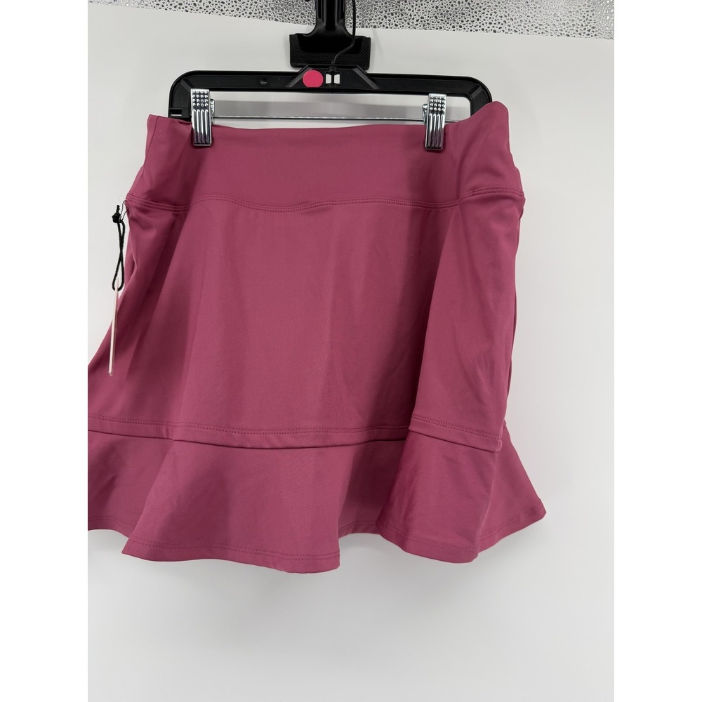 Sincerely Jules Golf Tennis Set Womens Medium Pink Collared Striped Top Skort - Picture 8 of 13